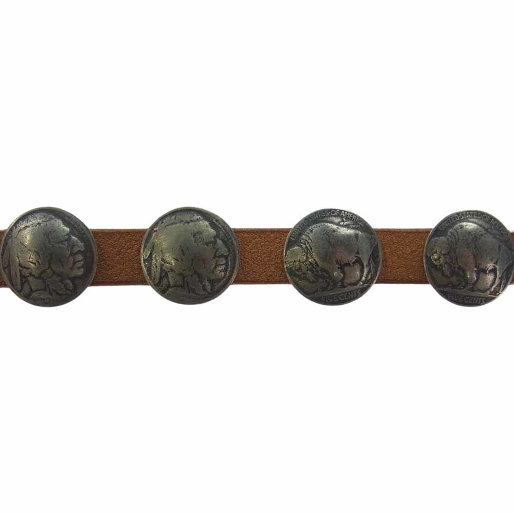 VISVIM visvim 0323203003005 CONCHO BELT W 12MM Conti . кожаный ремень оттенок коричневого [ б/у ]