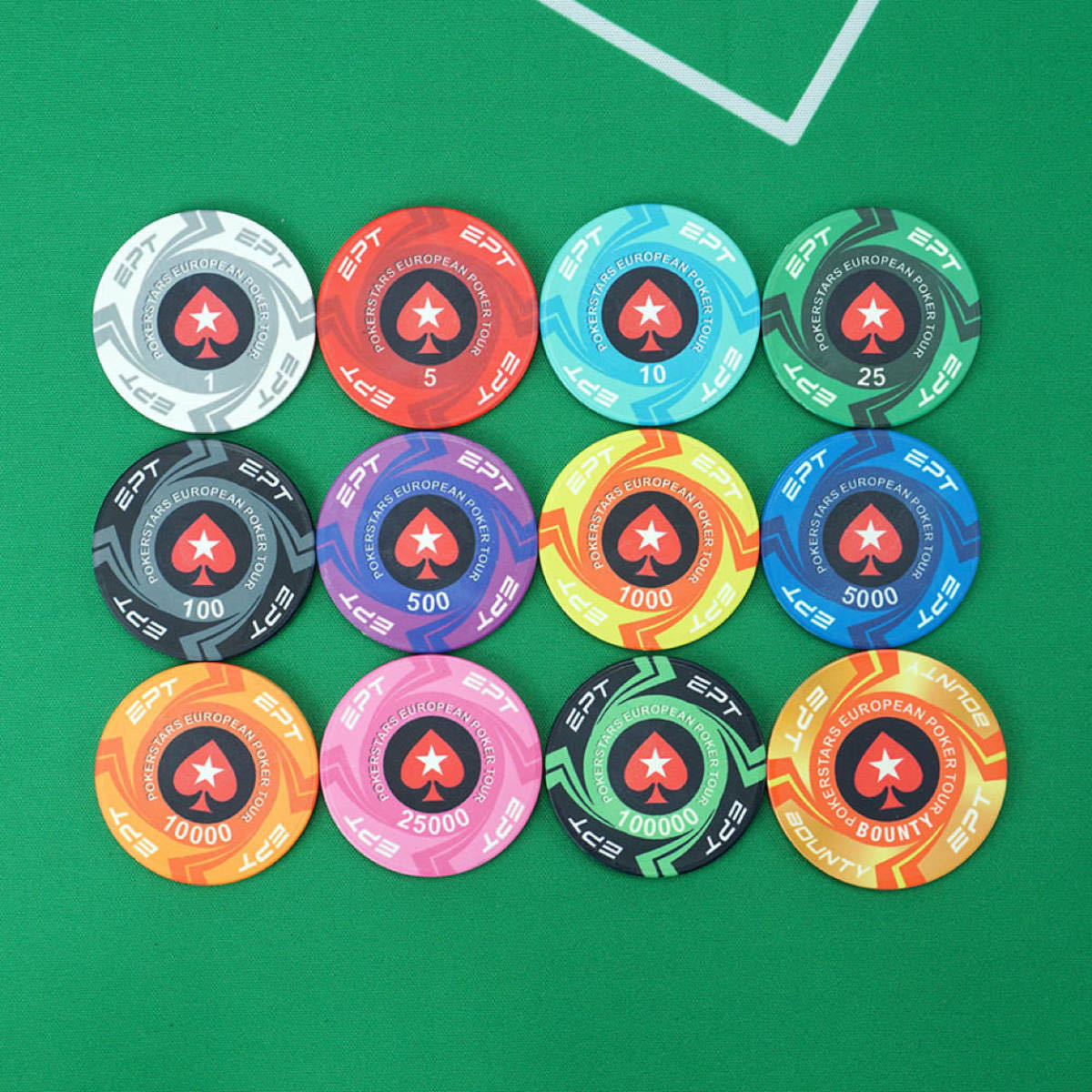 EPT ポーカーチップ 1000枚-