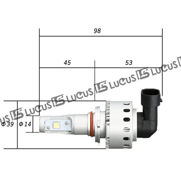 LED led ライト HB4 ヘッドライト バルブ 12V 24V ファン付 アルミ ヒートシンク_画像2