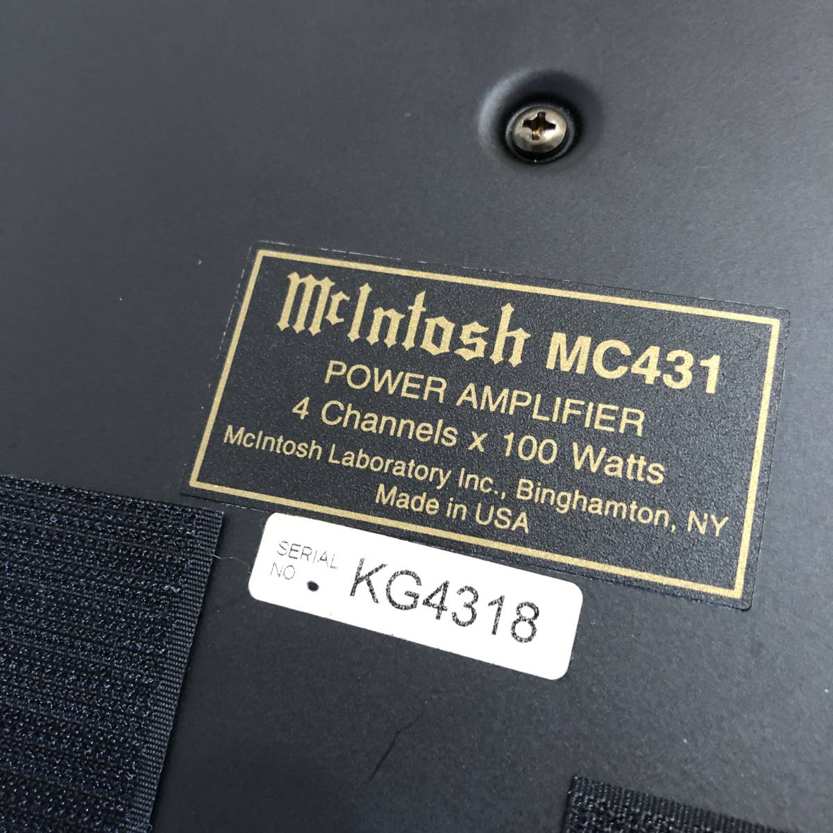 Mcintosh マッキントッシュ MC431 車用4ch 車載用 カーアンプ Mcintosh マッキントッシュ MC431 車用4ch 車載用 カーアンプ