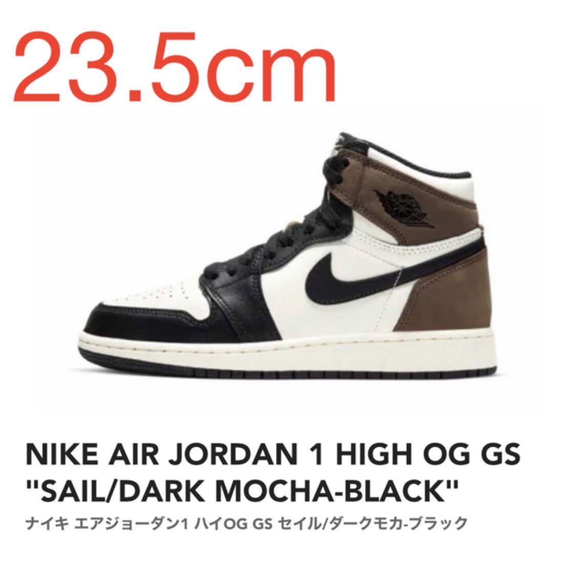 NIKE AIR JORDAN 1 HIGH OG GS SAIL/DARK MOCHA-BLACK セイル