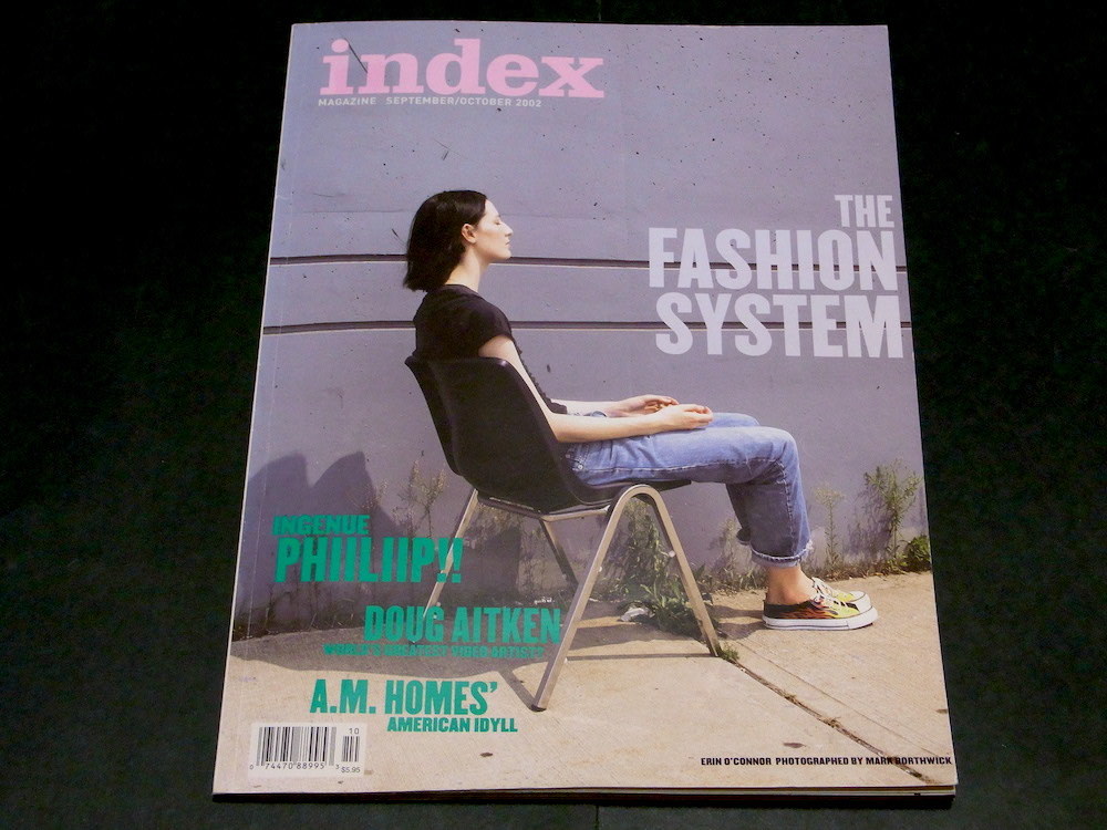 洋雑誌 index magazine 2002 THE FASHION SYSTEM Doug Aitken mark borthwick Erin O'Connor_画像1