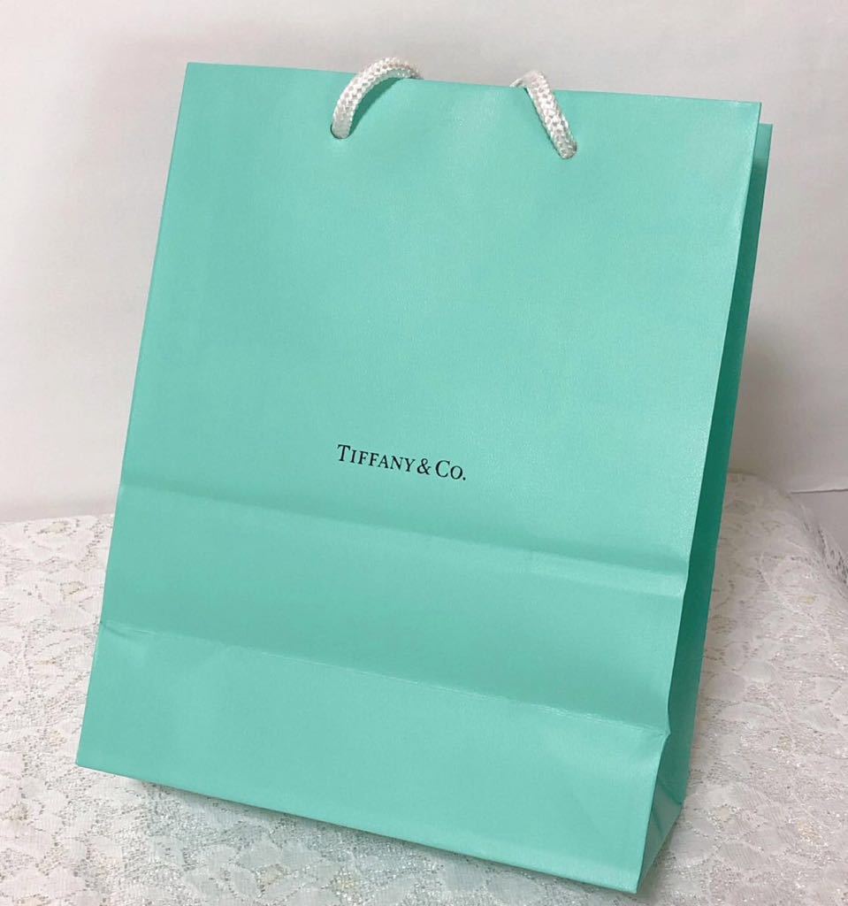 ティファニー「TIFFANY&Co.」ショッパー 小物箱サイズ旧型 (2995) 正規品 付属品 ショップ袋 ブランド紙袋 封筒付き 折らずに配送の画像7