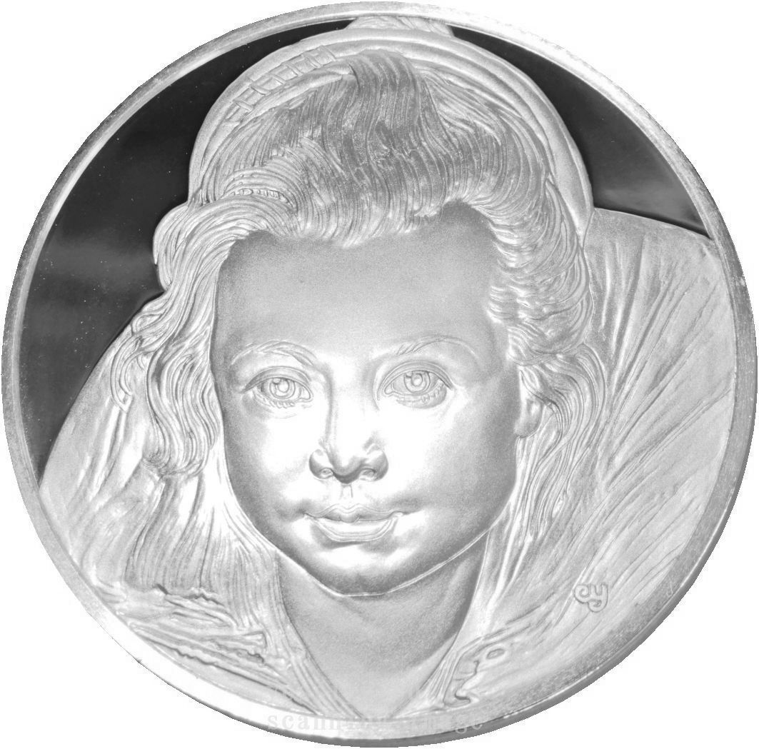 レア 限定品 世界の偉大な画家 ルーベンス 芸術品 絵画 名画 子供 クララの肖像 記念章 記念品 純銀製メダル コイン コレクション