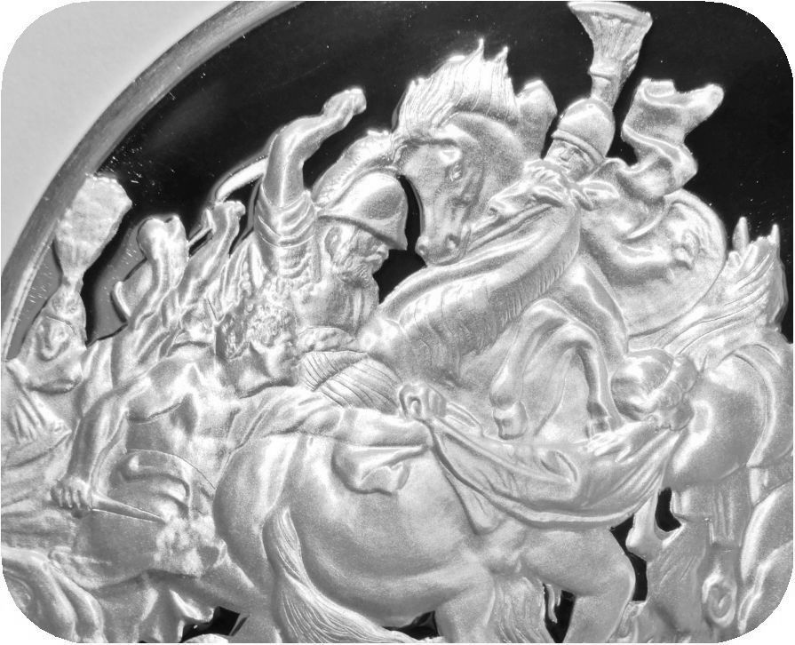 レア 限定品 世界の偉大な画家 ルーベンス 絵画 名画 アマゾンの戦い 造幣局製 記念品 純銀製 メダル コイン コレクション 記章 章牌