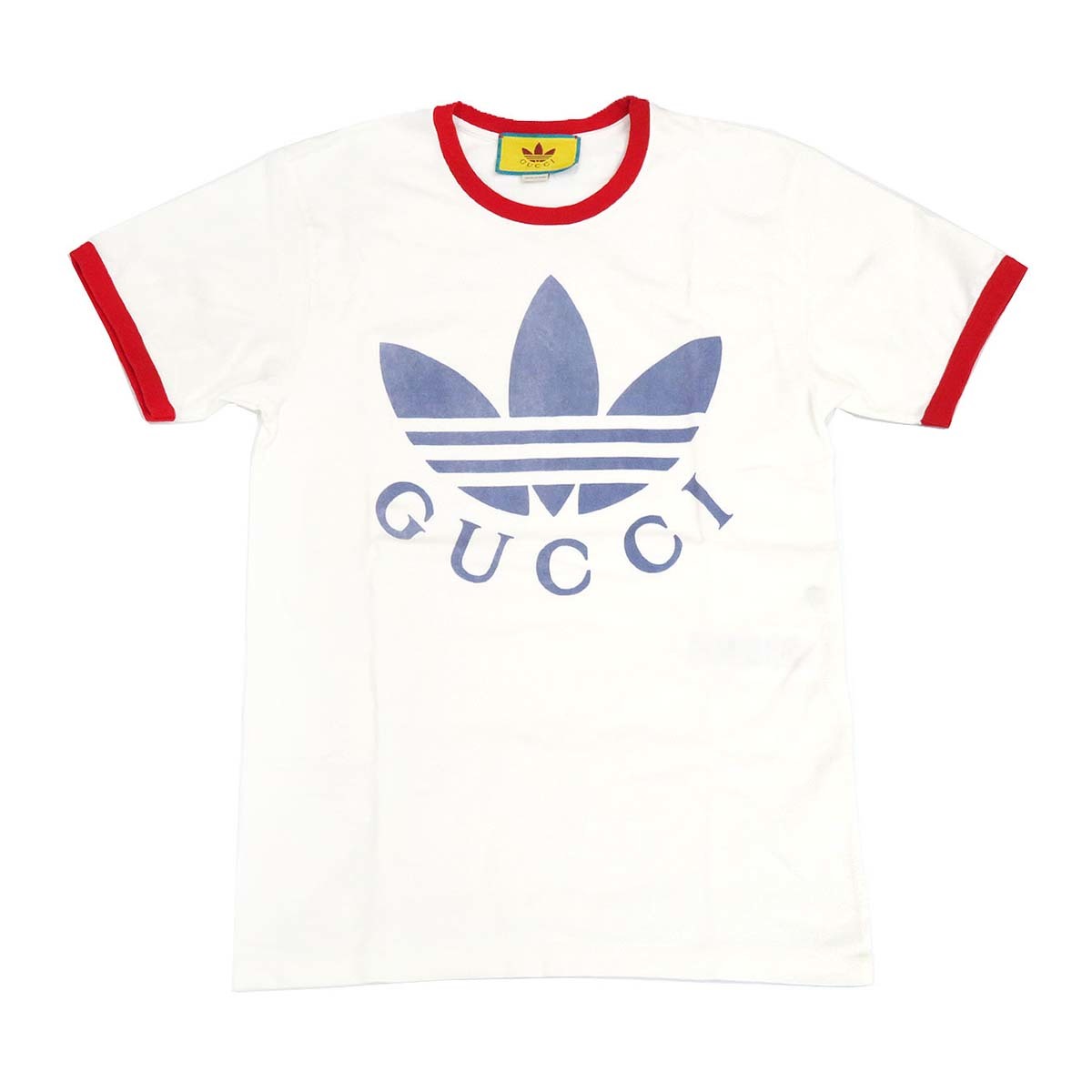 グッチ adidas コラボ ロゴ Tシャツ 702612 メンズ ホワイト GUCCI 中古 【アパレル・小物】
