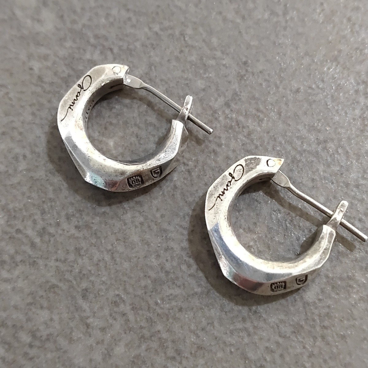 最安値に挑戦】 ガルニ GARNI Silver クロッケリー ピアス シルバー