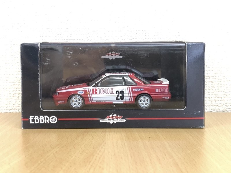 ◇【1円スタート】EBBRO エブロ RACING CAR COLLECTION 日産 リコー スカイライン GTS-R Gr.A 1988 1/43スケール ダイキャスト ミニカー_画像1