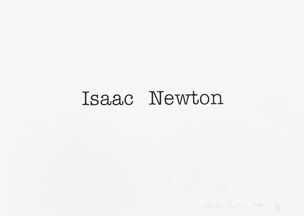 サイモン・パターソン シルクスクリーン 「 Isaac Newton 」