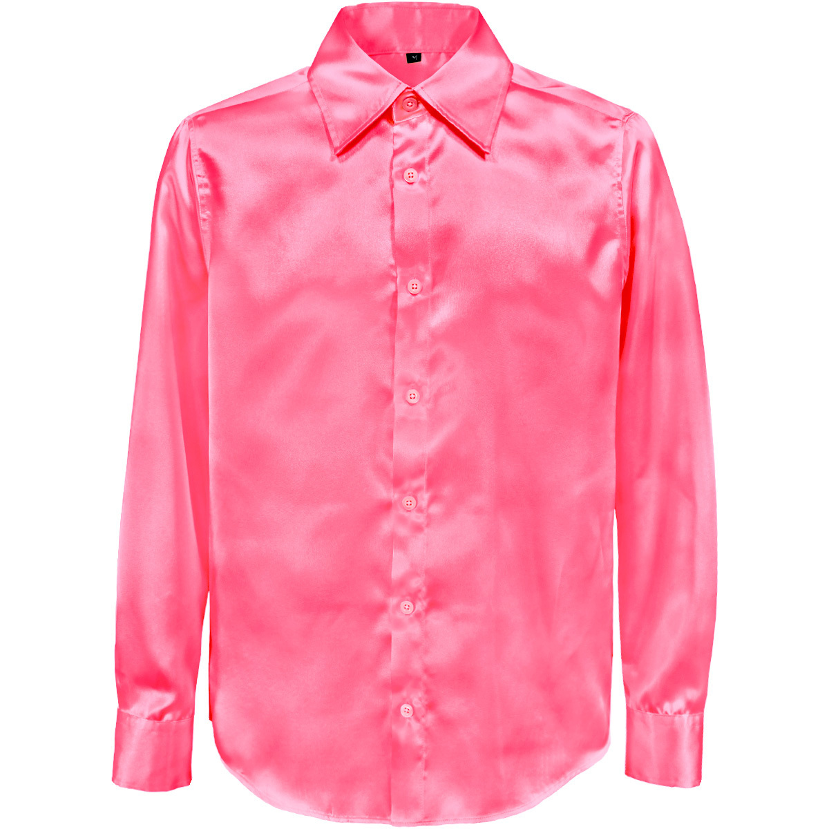  specification modification SALE* cat pohs possible *141405-pk BLACK VARIA lustre satin plain slim regular color dress shirt men's ( car i knee pink ) SS