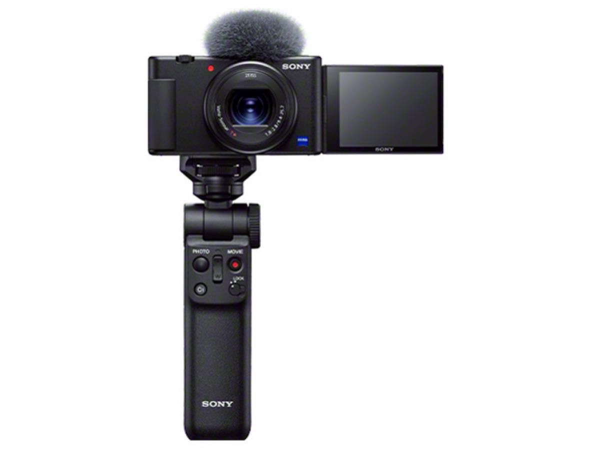 ほぼ新品 SONY VLOGCAM ZV-1G シューティング グリップキット ブラック