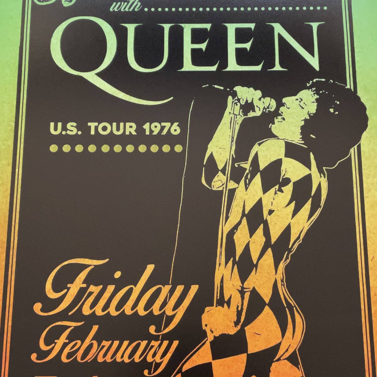 ポスター★クィーン オペラ座の夜USツアー 1976年2月★Queen 1976 A Night at the Opera Tour Cleveland★ボヘミアン・ラプソディ_画像8