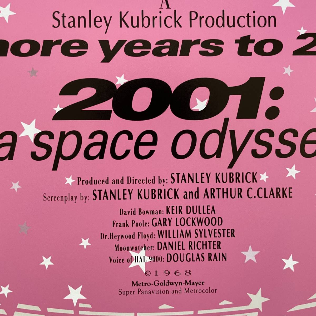 新品ポスター『2001年宇宙の旅』（2001: A Space Odyssey）1995年リバイバル上映時日本版デザイン★スタンリー・キューブリック_画像7