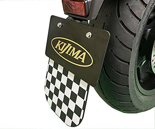 キジマ (kijima) バイク バイクパーツ フェンダーフラップ チェッカーパターン 188×165mm ピッチ120mm 汎用品 206-9_画像3