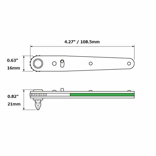 アネックス(ANEX) ラチェットドライバー オフセットタイプ ストレート型 ビット2本組No.425_画像3