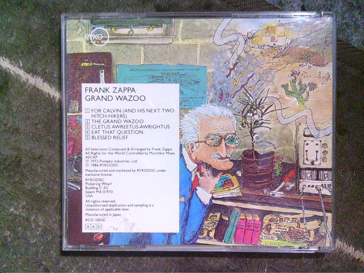 FRANK ZAPPA[グランド・ワズー]CD _画像2