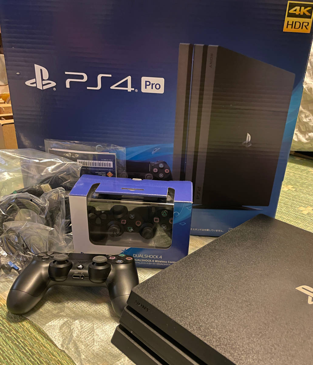 1円スタート【美品】SONY PS4 Pro CUH-7200BB01 JetBlack 1TB【純正