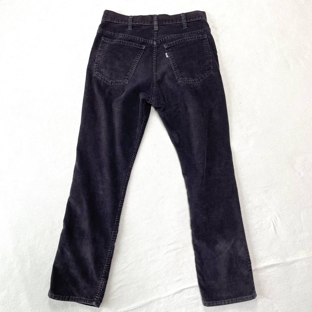 [ прекрасный товар * редкий черный ]70s Levi's 519 вельвет брюки USA America производства Vintage Levi\'\'s американский б/у одежда Vintage распорка TALON чёрный 