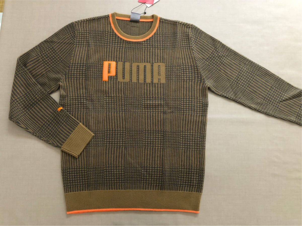 送料無料◆新品◆PUMA GOLF グラフィック クルー セーター◆(XL)◆539399-03◆プーマ ゴルフ