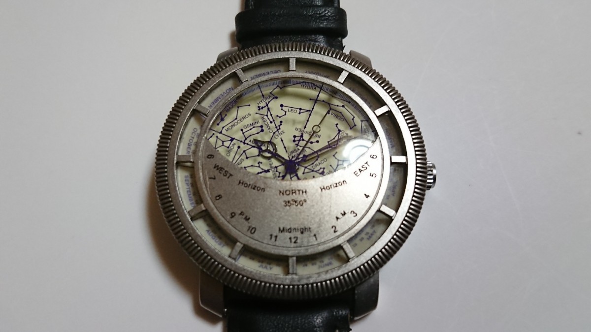  pra varnish fea* watch ( star seat table record attaching wristwatch )
