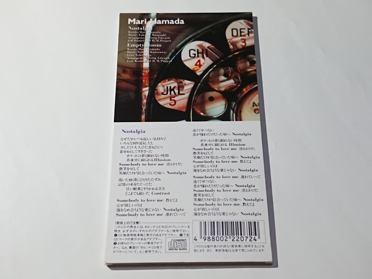 浜田麻里「Nostalgia」CD 8cm シングル_画像2
