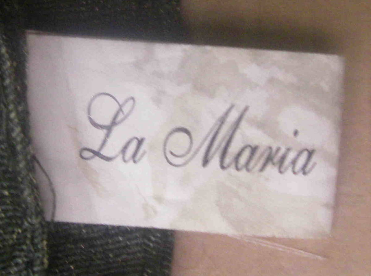 中古品★「大型スカーフ　ビーズ入り　La Maria　VISCOSE100％　55×170cm 　インド製 」_画像4