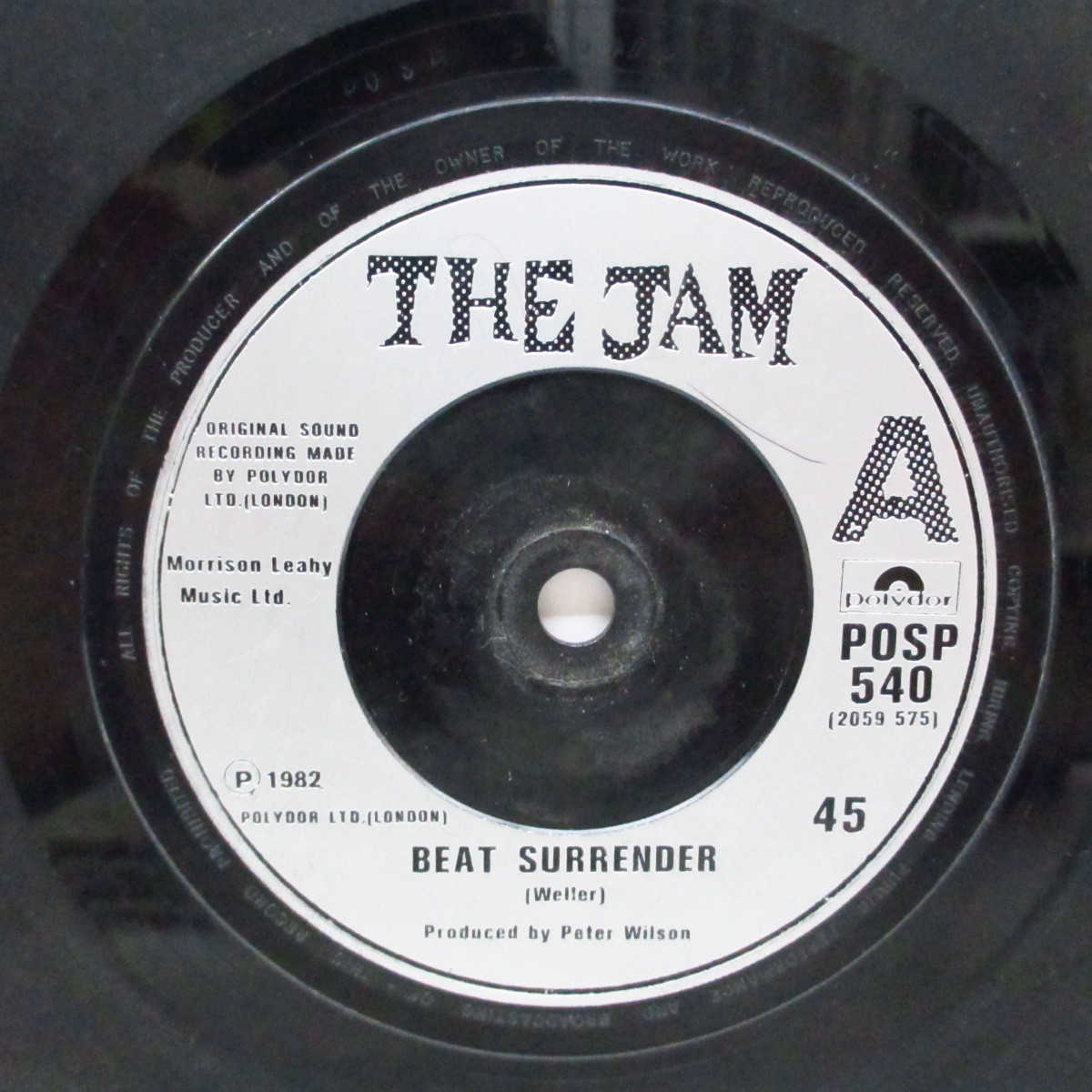JAM， THE-Beat Surrender (UK 80's 再発「ラベ周ギザ無し」 2x7/光沢見開きジャケ)_画像3