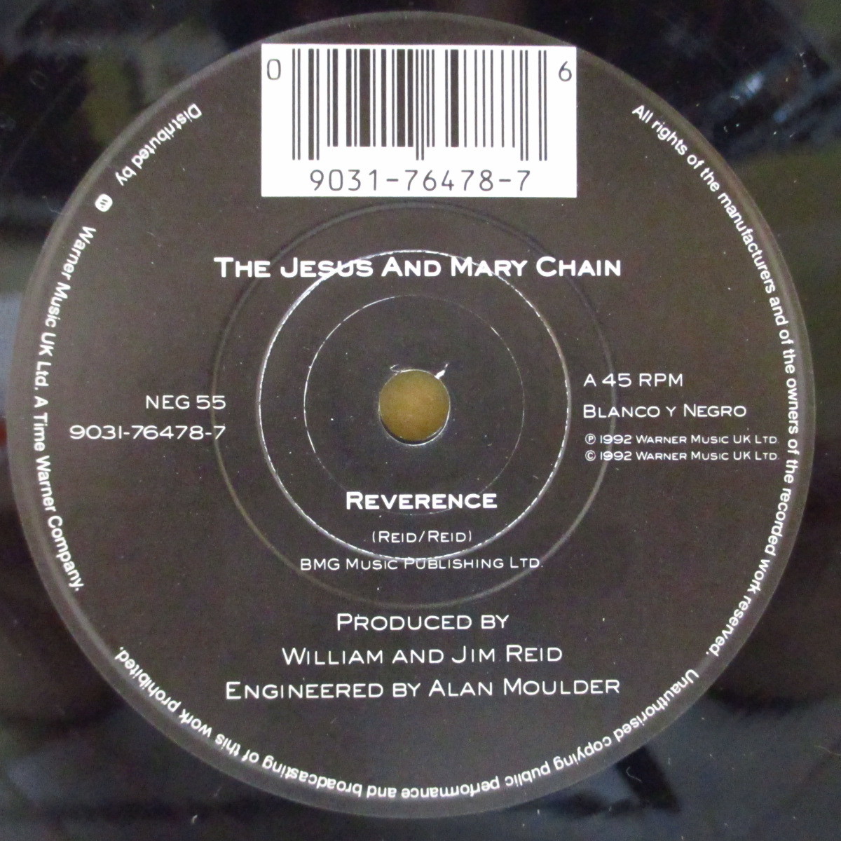 JESUS AND MARY CHAIN， THE-Reverence / Heat (UK 2ndプレス 7+マット_画像3