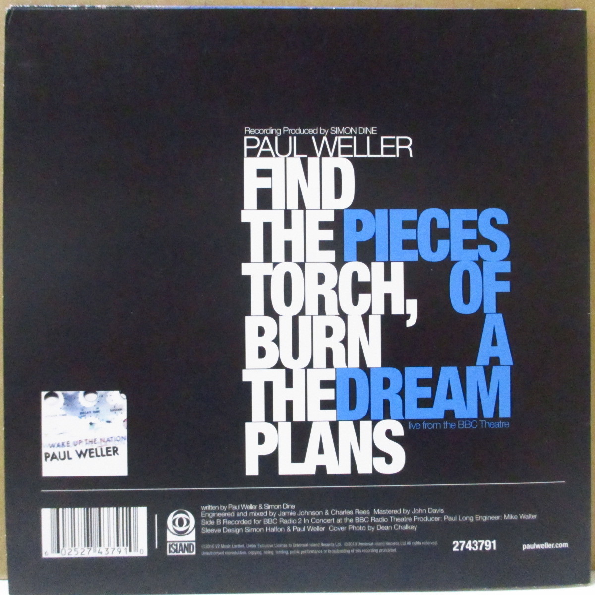 PAUL WELLER-Find The Torch, Burn The Plans (UK-EU オリジナル 7+ブ_画像2