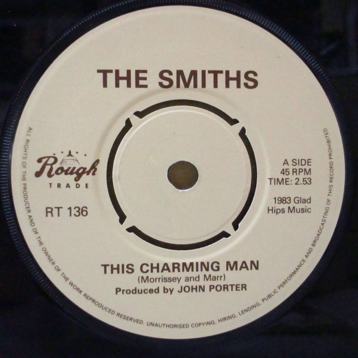 SMITHS， THE-This Charming Man (UK オリジナル・Capitol ロゴ・ラウンドセンター_画像3