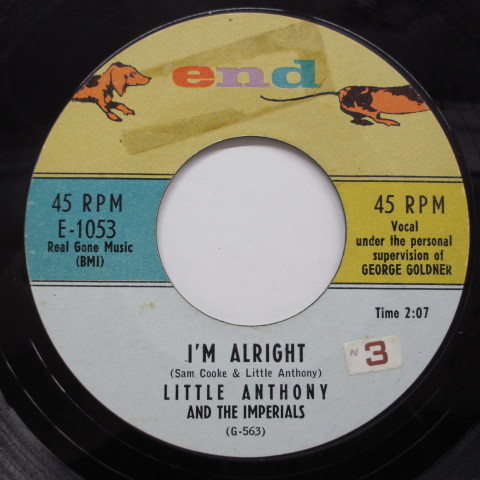 LITTLE ANTHONY & THE IMPERIALS-I'm Alright (US Orig)_画像1