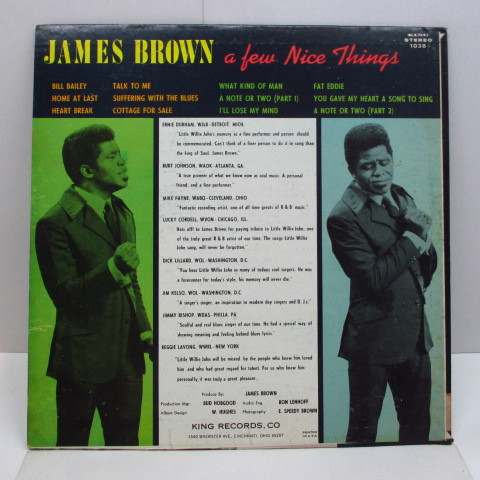 JAMES BROWN-Thinking About Little Willie John A Few Nice Things (US オリジナル・ステレオ LP)_画像2