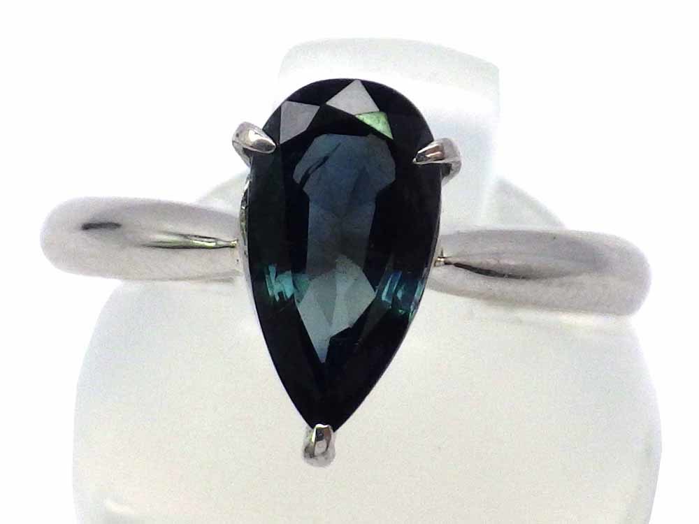 最新情報 サファイアリング Pt900 Ring Sapphire1.65ct 3.6g Jewelry