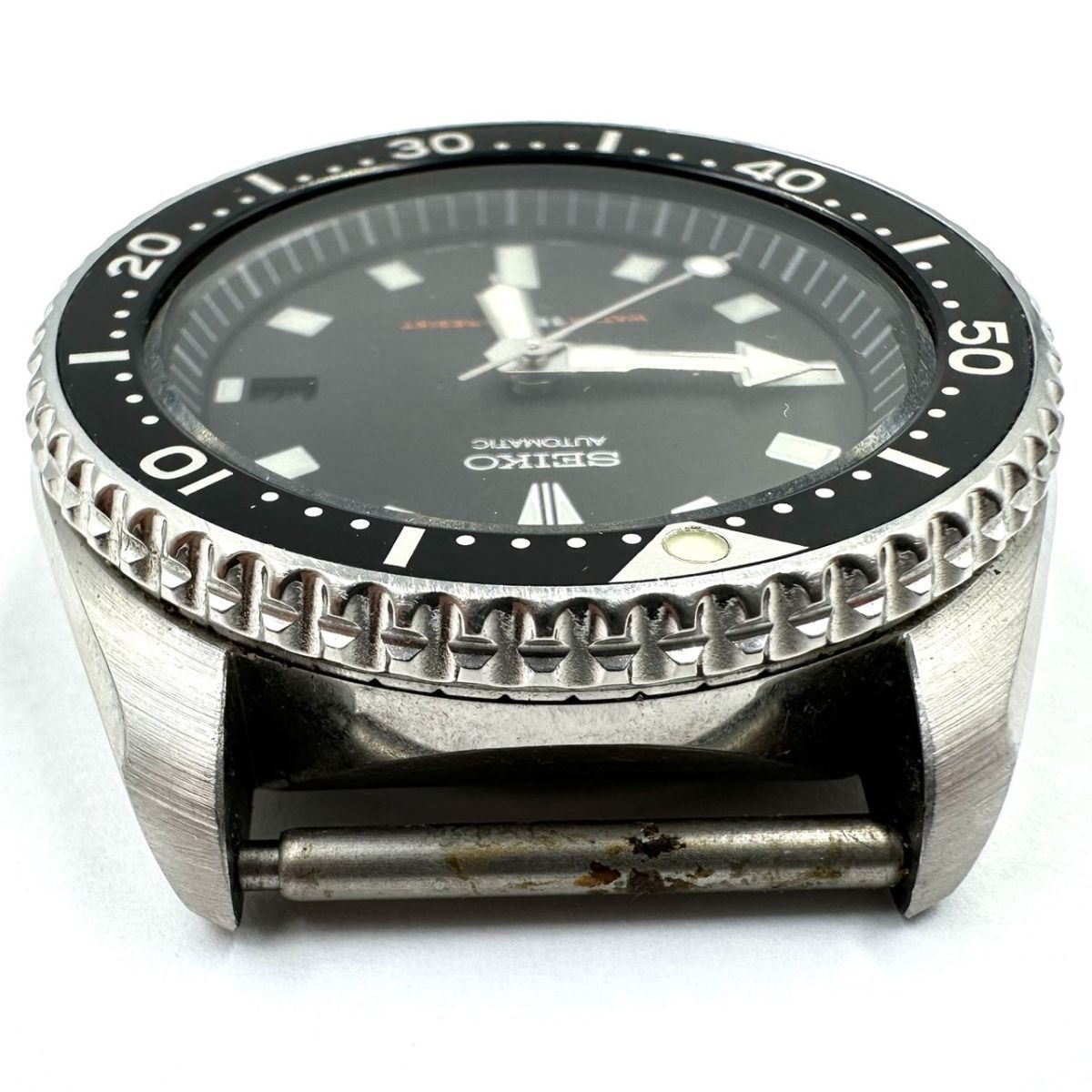 SEIKO 自動巻き時計 黒文字盤 ステンレス 本体のみ セイコー SEIKO 自動巻き時計 黒文字盤 ステンレス本体のみセイコー