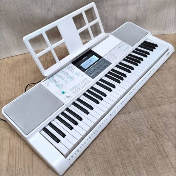 △CASIO/カシオ 光ナビ電子ピアノ LK-516 キーボード 2019年製-