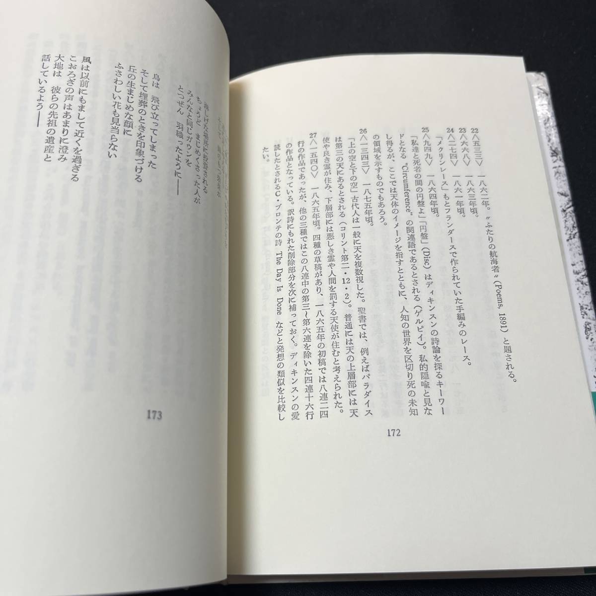 【中古 送料込】『エミリ・ディキンソン詩集 自然と愛と孤独と』国文社 1989年7月25日改訂版第7刷発行◆N9-207_画像6