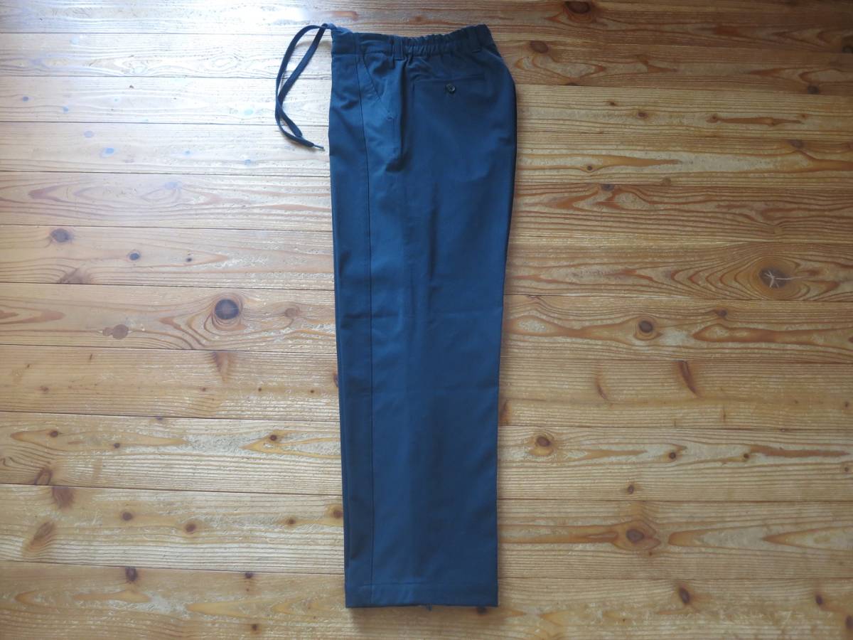 人気デザイナー stein ONE TUCK TRACK EASY TROUSERS ST.100 ダーク