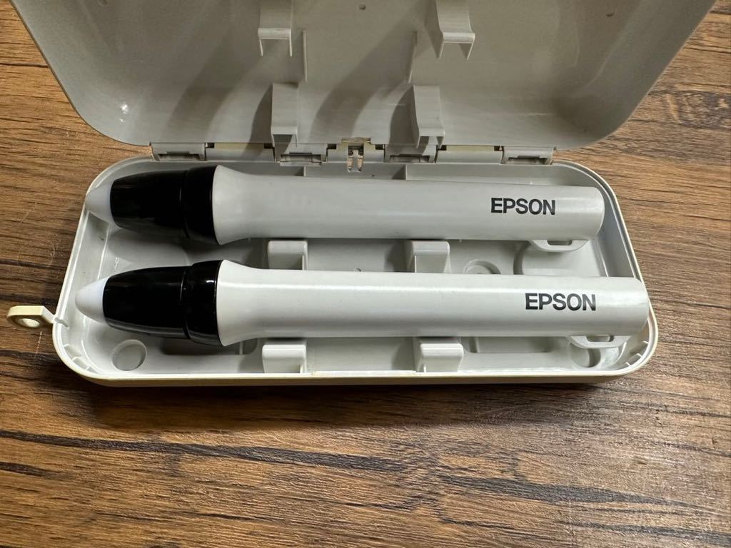 「C-103」EPSON/エプソン 電子黒板用ペンELPPN03A/ELPPN03B 通電確認済 ケース付 現状出品_画像3
