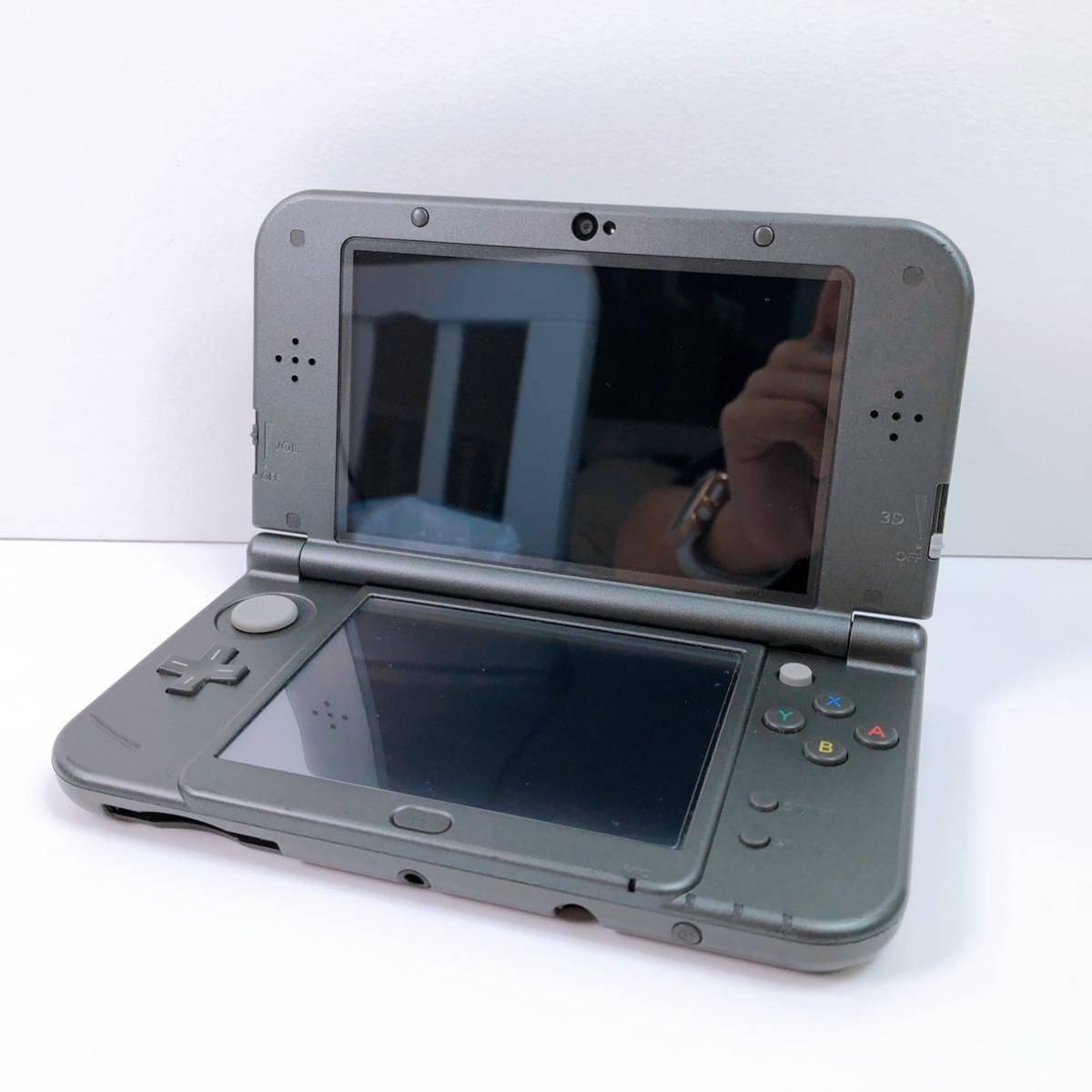 96【中古】new Nintendo 3DS LL 本体 RED-001 ブラック ニュー