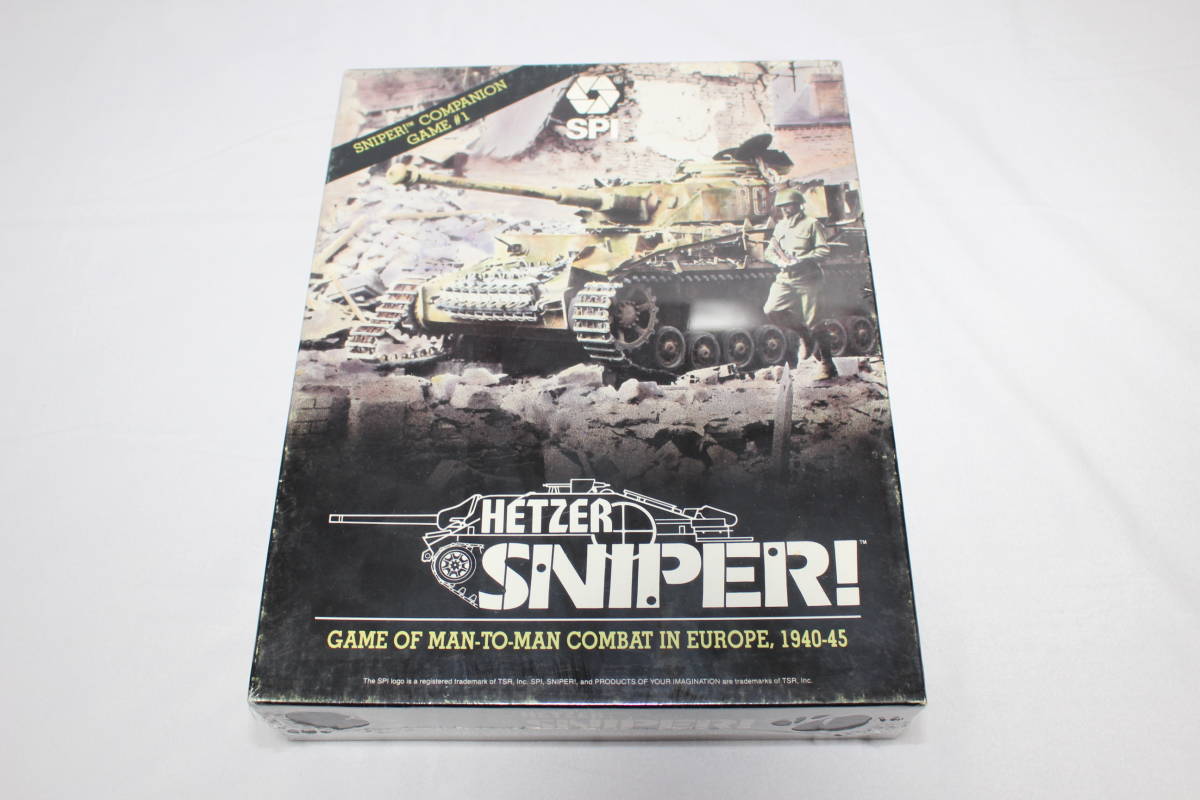 (SPI/TSR)HETZER ヘッツアー ; Sniper Companion Game#1 参考訳としてスナイパーの日本語訳付、未開封