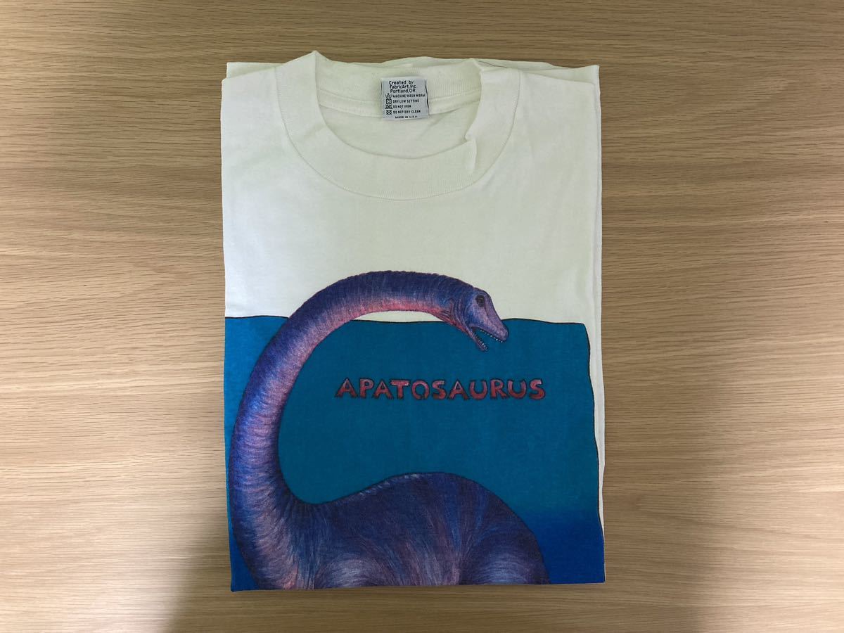 特価商品 Print Cotton Old 恐竜 T-shirt USA in made イラスト