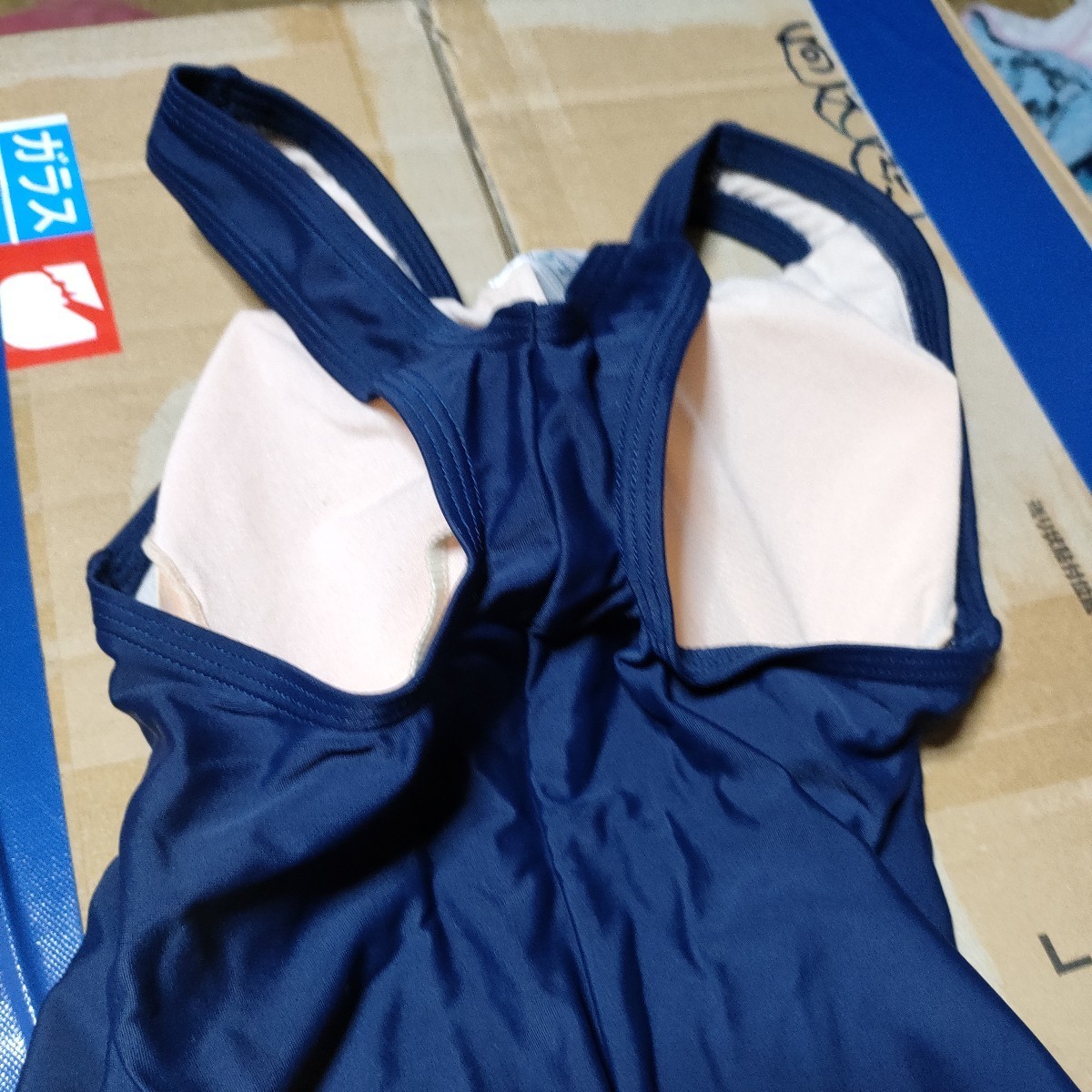 交渉大歓迎【新品未使用】スクール水着 スク水 競泳水着 学生服 制服 スイミング 衣料品店 スポーツウェア Mサイズ 1落札1着 フットマーク_画像6