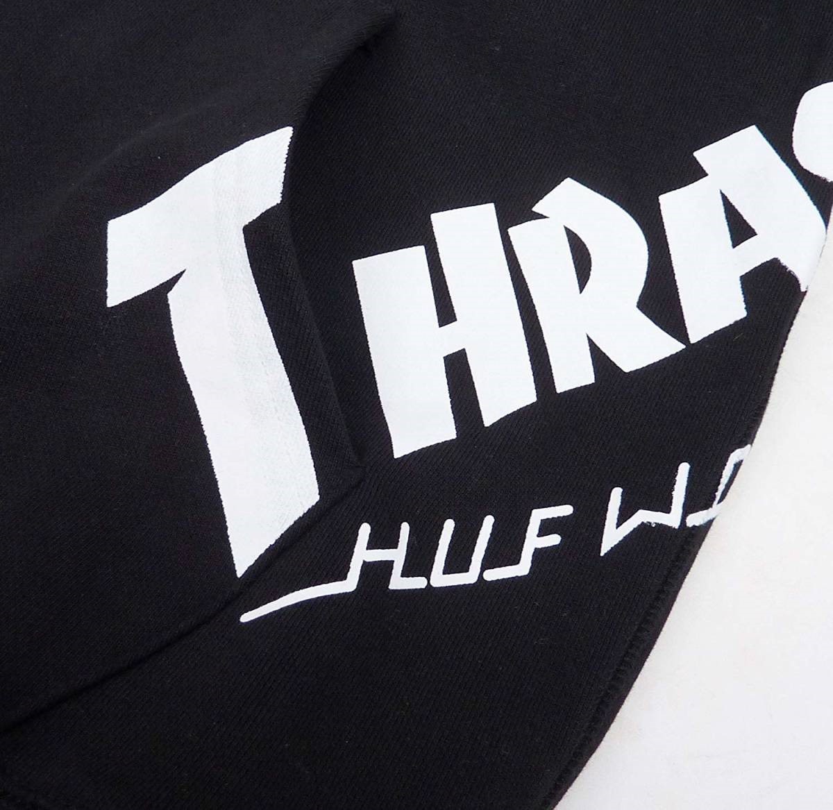 [並行輸入品] HUF THRASHER TDS ALLOVER HOOD ハフ スラッシャー プルオーバーパーカー (ブラック) (M)_画像5