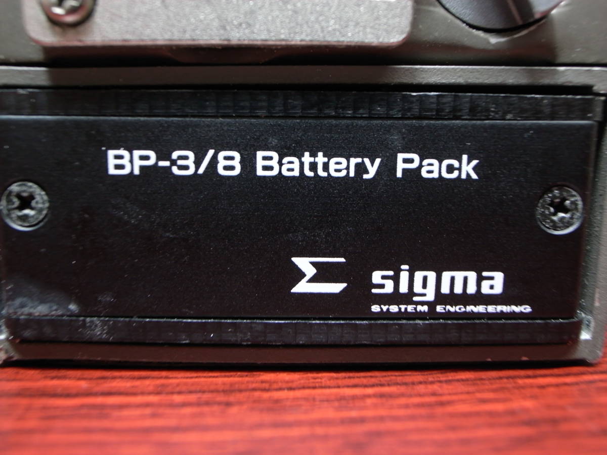sigma SS302mixer BP-3/8 battery pack attaching no smoking environment use 