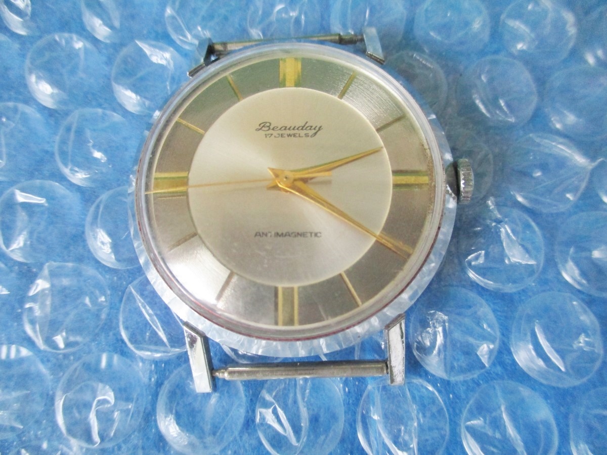 腕時計 ビューデイ Beauday 17石 手巻き OH済み 昭和レトロ コレクション