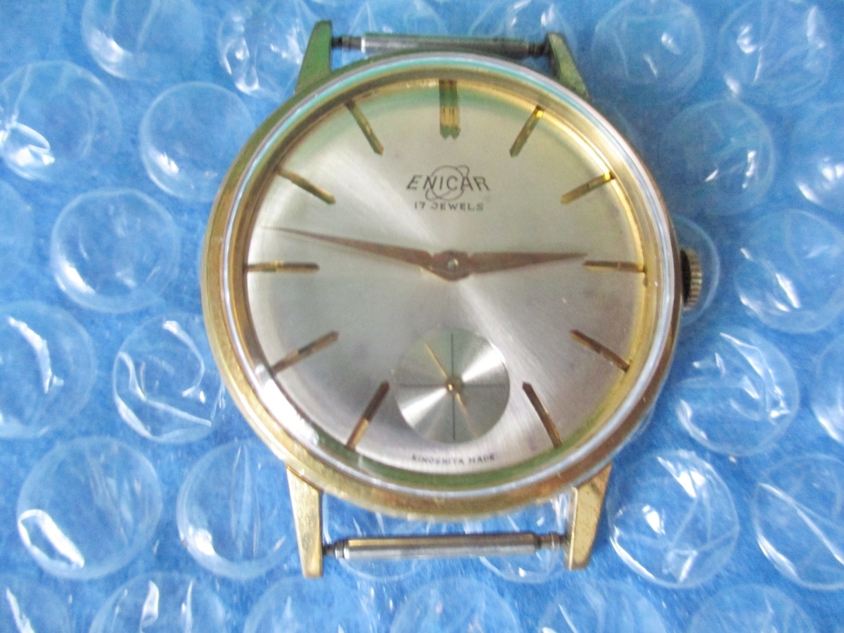 【１着でも送料無料】 当時物 17石 ENICAR エニカ 腕時計 手巻き コレクション 昭和レトロ OH済み 稀少 エニカ