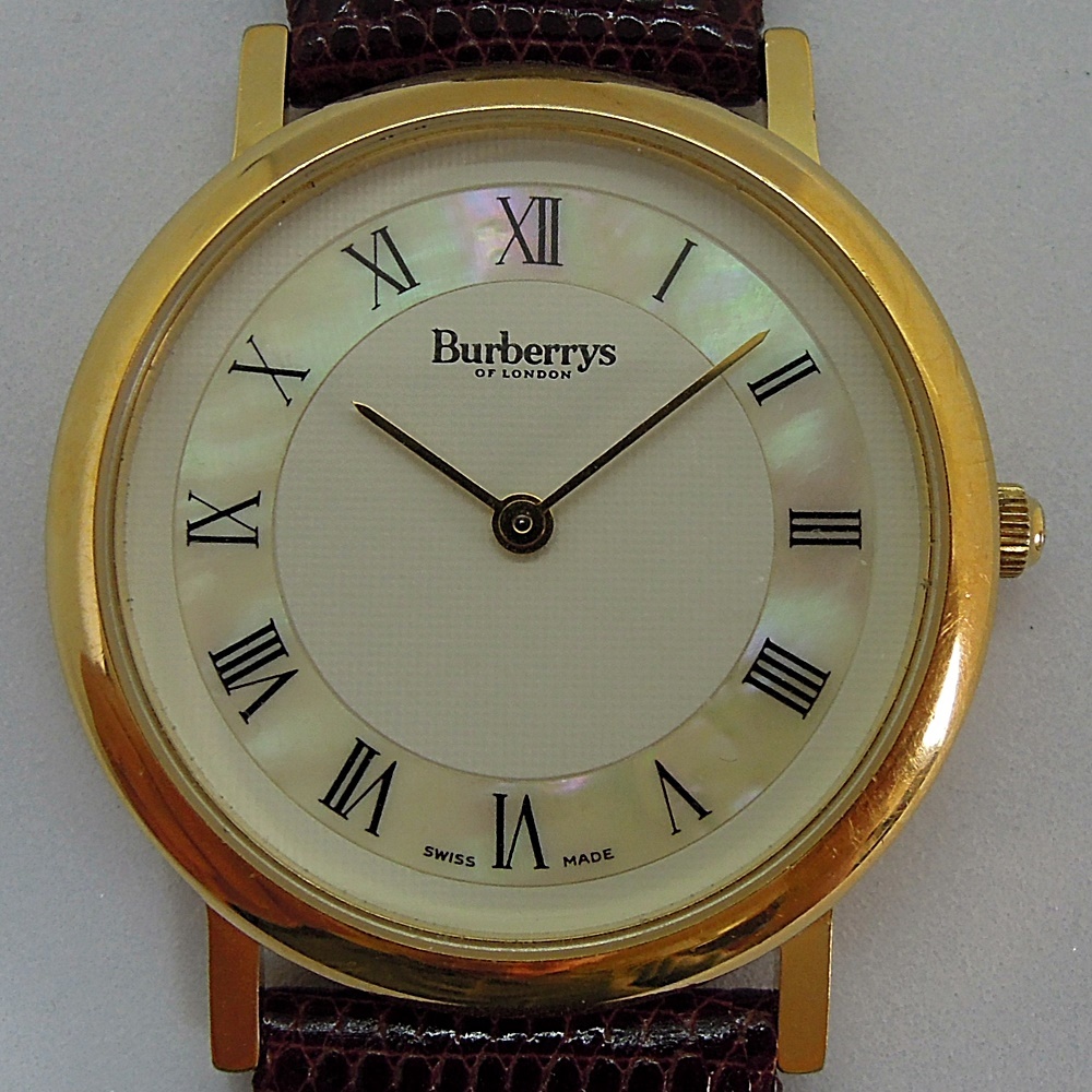 売れ筋がひ! 金色 Burberrys バーバリー メンズ 6000G シェル文字盤