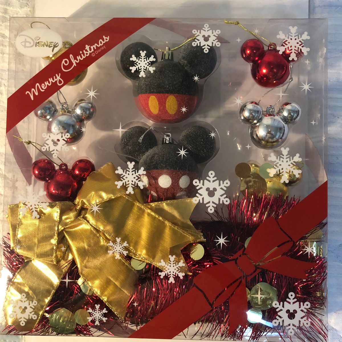 ディズニー クリスマスオーナメント ミッキー&ミニー 美品 ディズニー クリスマスオーナメント ミッキー&ミニー 美品