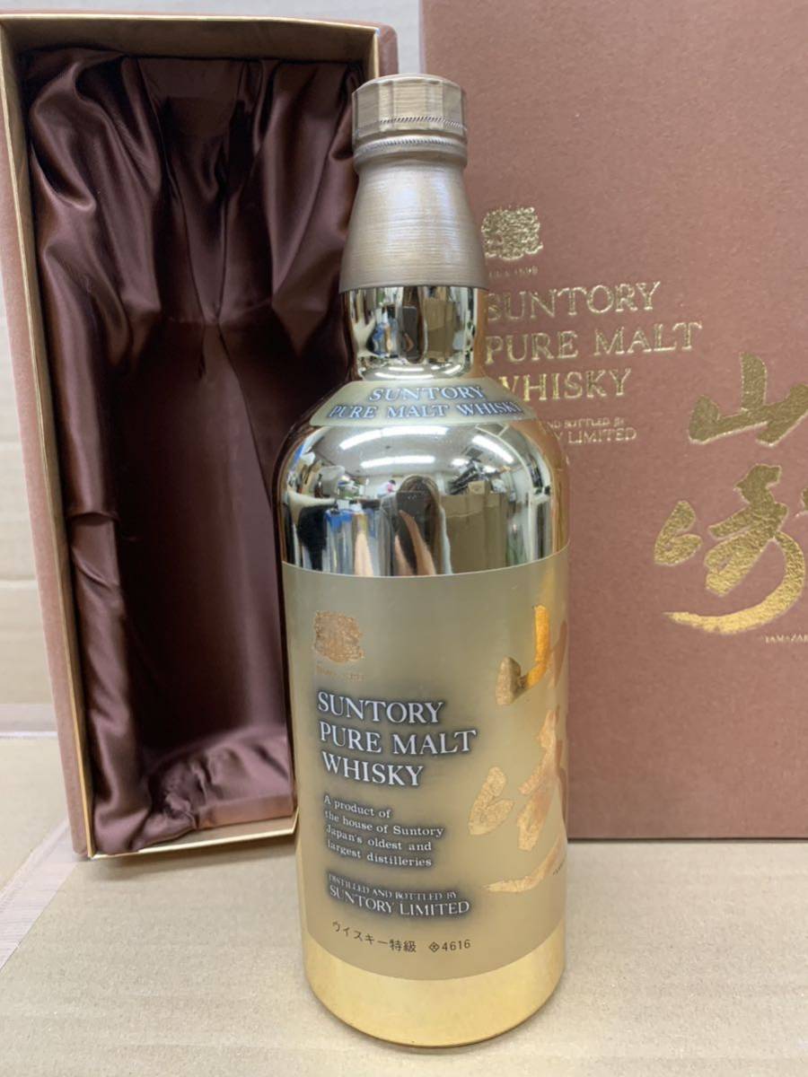 サントリー山崎ピュアモルト 60周年記念 ゴールドボトル 特級ウイスキー-