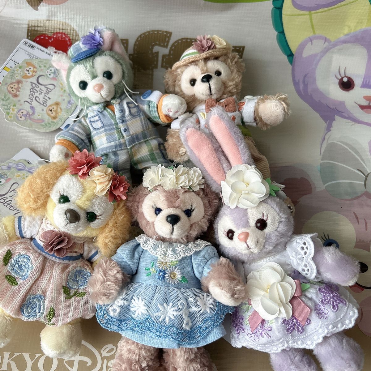 ★新品、未使用★スプリングインブルームぬいぐるみバッチコンプリートセット